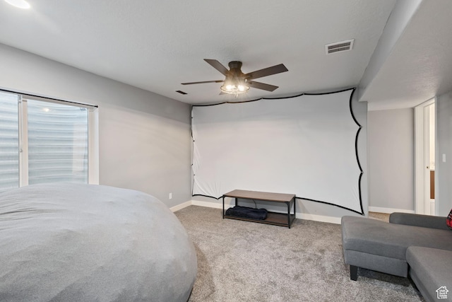 2414 N 4060 W, Lehi, UT 84043 - carpeted bedroom featuring ceiling fan, baseboards, and visible vents