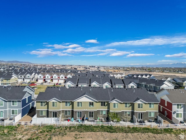 drone / aerial view featuring a residential view