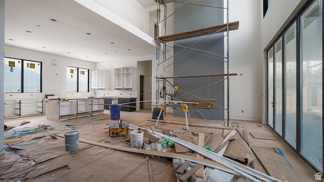 11606 S Halcom Dr, South Jordan, UT 84095 - unfurnished dining area featuring a high ceiling