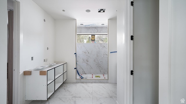 11606 S Halcom Dr, South Jordan, UT 84095 - full bath featuring marble finish flooring and a marble finish shower