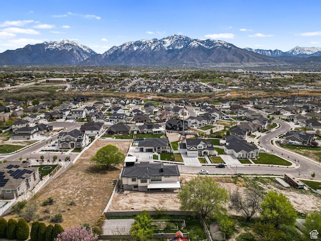 11606 S Halcom Dr, South Jordan, UT 84095 - aerial view of residential area with mountains