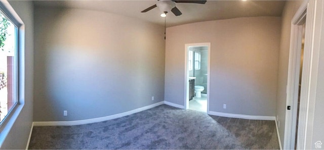 232 W 200 S, Ivins, UT 84738 - empty room featuring ceiling fan, baseboards, and carpet