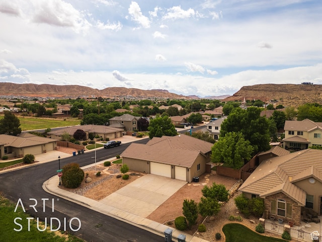 1426 S 535 E, Washington, UT 84780 - birds eye view of property featuring a mountain view and a residential view