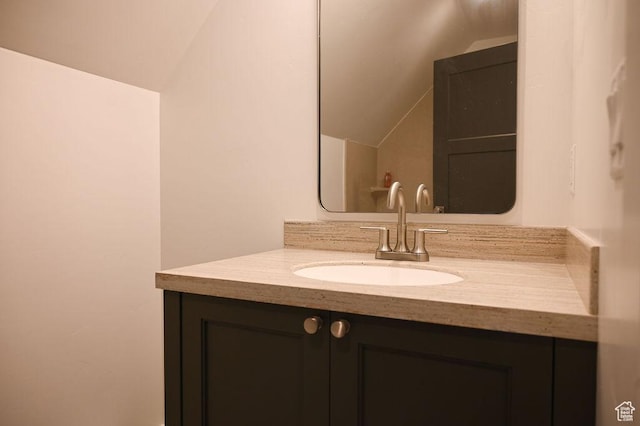 2167 S 560 W, Roosevelt, UT 84066 - bathroom with vaulted ceiling and vanity