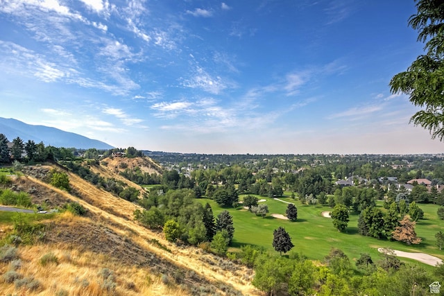 3143 E Bavarian Ct, Cottonwood Heights, UT 84093 - drone / aerial view with a mountain view and view of golf course