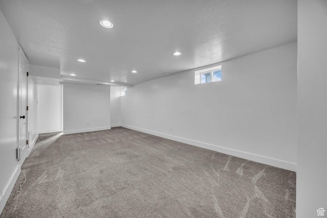 181 E 4300 S, Washington Terrace, UT 84405 - basement featuring recessed lighting, carpet, and baseboards