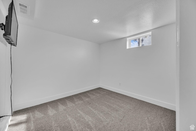181 E 4300 S, Washington Terrace, UT 84405 - below grade area featuring recessed lighting, carpet, visible vents, and baseboards