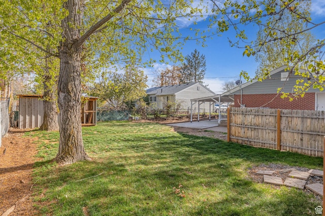 181 E 4300 S, Washington Terrace, UT 84405 - view of yard with a patio area and a fenced backyard