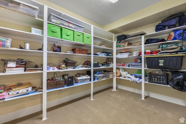 view of storage room
