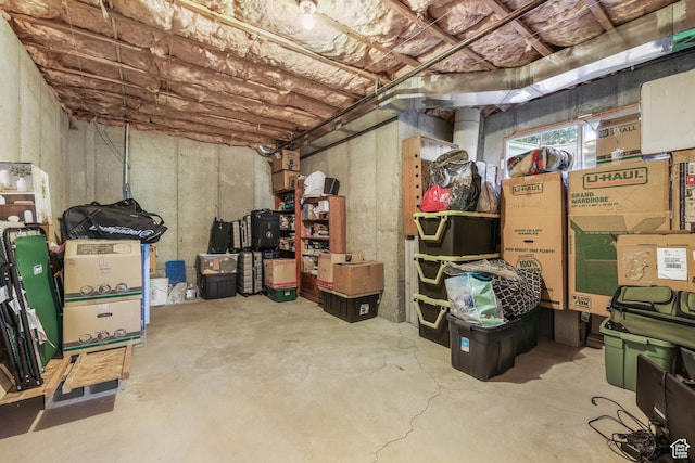 view of storage room