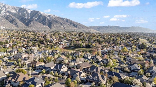 2010 E Rocklin Dr, Sandy, UT 84092 - aerial view featuring a residential view and a mountain view