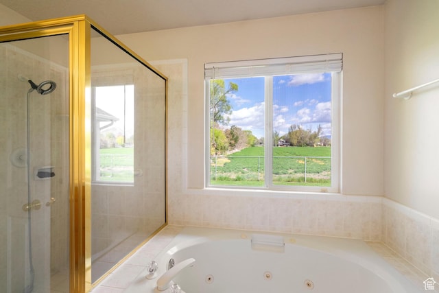 618 W 225 S, Layton, UT 84041 - full bathroom featuring a whirlpool tub and a shower stall