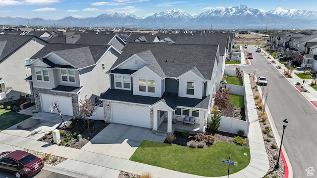 12373 S Pedroia St, Herriman, UT 84096 - aerial perspective of suburban area with a mountain backdrop