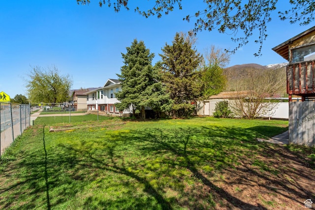 386 W 1125 N, Centerville, UT 84014 - view of yard with fence and a mountain view