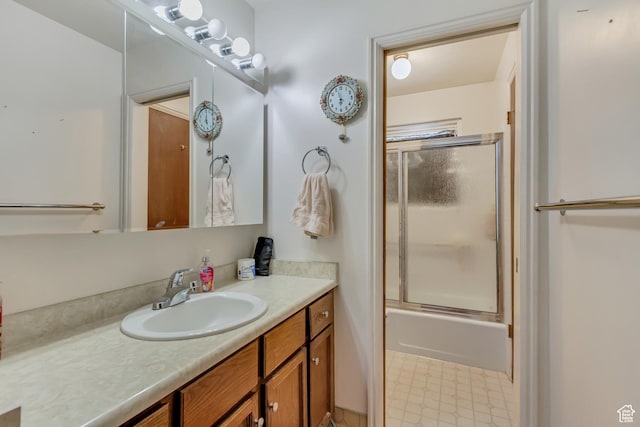 386 W 1125 N, Centerville, UT 84014 - full bathroom featuring combined bath / shower with glass door and vanity