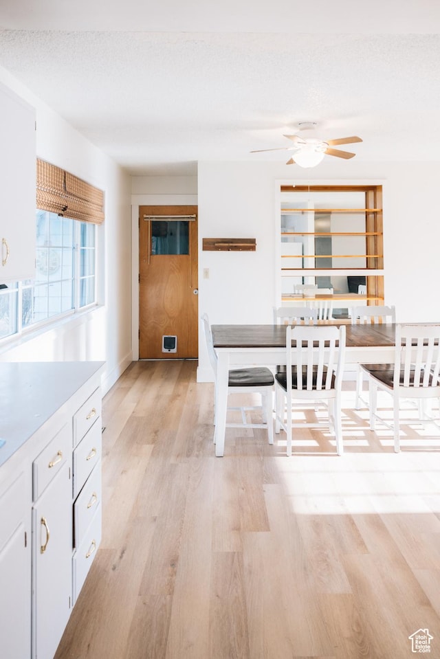 109 S 2nd W, Grace, ID 83241 - dining room featuring light wood-type flooring and a ceiling fan