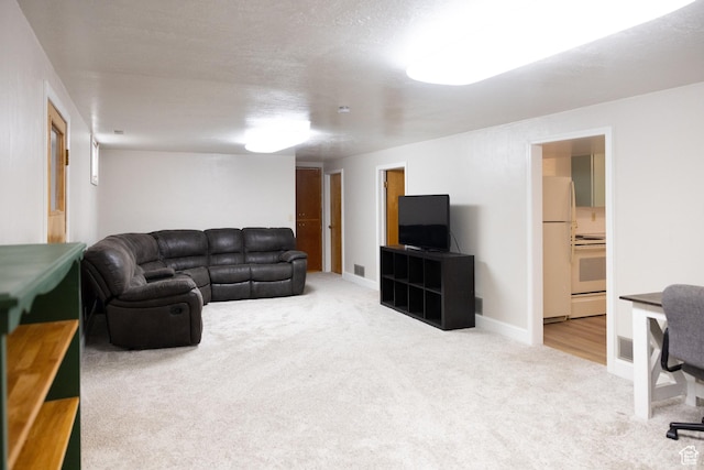 109 S 2nd W, Grace, ID 83241 - living area featuring carpet flooring and visible vents