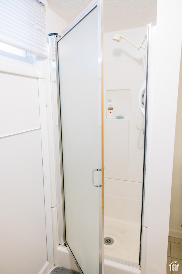 109 S 2nd W, Grace, ID 83241 - full bath with a shower stall and tile patterned floors