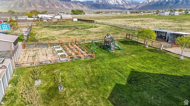 4206 Rose Springs Rd, Erda, UT 84074 - view of yard with a mountain view and a view of rural / pastoral area