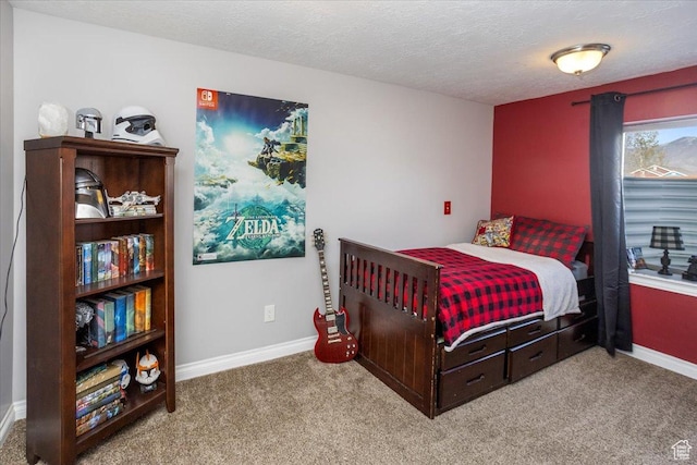 4206 Rose Springs Rd, Erda, UT 84074 - carpeted bedroom with a textured ceiling and baseboards