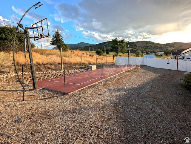 627 W Olympic Ln, Elk Ridge, UT 84651 - exterior space with a mountain view and fence