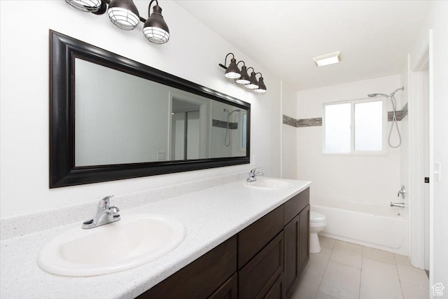 2389 S 4300 W, Taylor, UT 84401 - full bathroom featuring double vanity, toilet, washtub / shower combination, and a sink