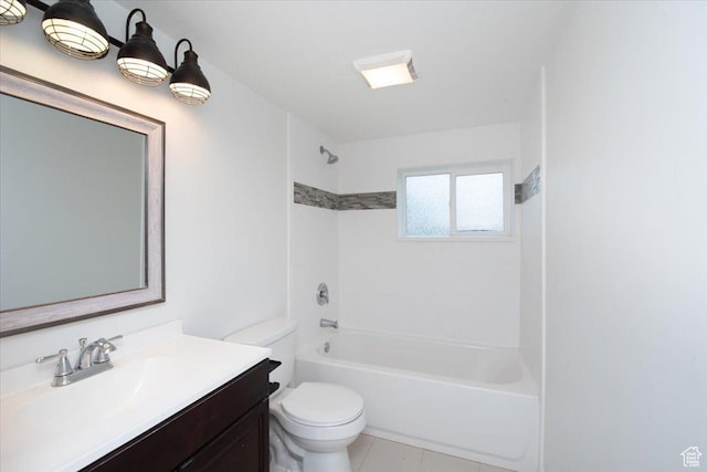 2389 S 4300 W, Taylor, UT 84401 - full bath with toilet, tub / shower combination, tile patterned flooring, and vanity