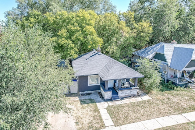 drone / aerial view