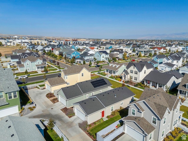 aerial view featuring a residential view