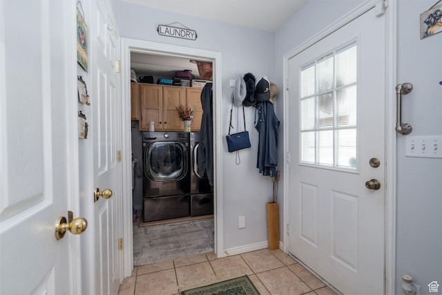 4577 S 4300 W, West Haven, UT 84401 - interior space featuring baseboards, washer and clothes dryer, and light tile patterned floors