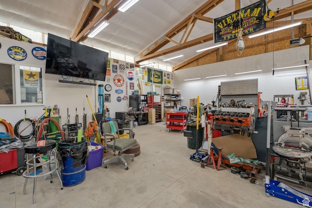 4577 S 4300 W, West Haven, UT 84401 - garage featuring a workshop area