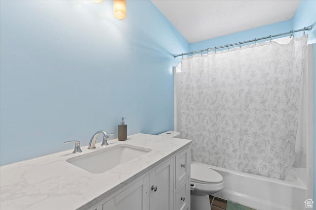 1521 W Kinloch Way, West Valley City, UT 84119 - full bathroom with shower / bath combo, vanity, and toilet