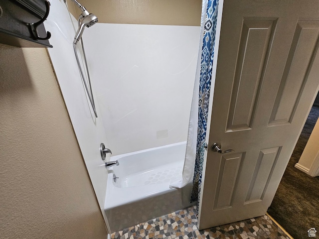 723 E 200 N, Orem, UT 84097 - full bath featuring a textured wall and shower / bath combination with curtain