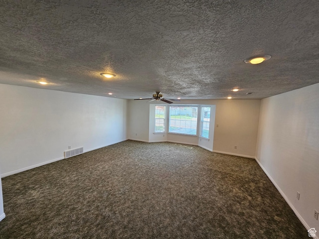 723 E 200 N, Orem, UT 84097 - carpeted spare room with a ceiling fan, baseboards, visible vents, and a textured ceiling