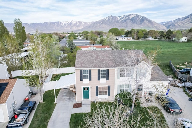 734 N 170 W, Tooele, UT 84074 - drone / aerial view featuring a mountain view