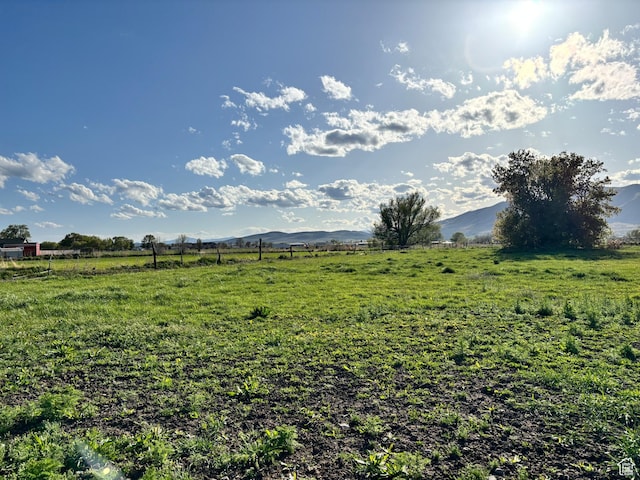 9762 S 3350 W, Payson, UT 84651 - view of yard featuring a rural view and a mountain view