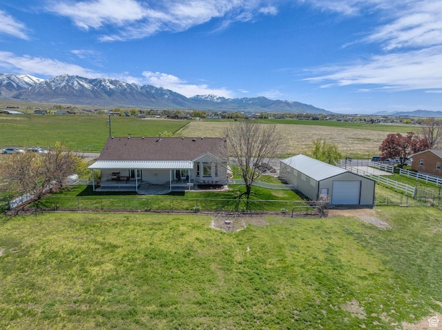 1563 Bryan Rd, Erda, UT 84074 - bird's eye view with a rural view and a mountain view