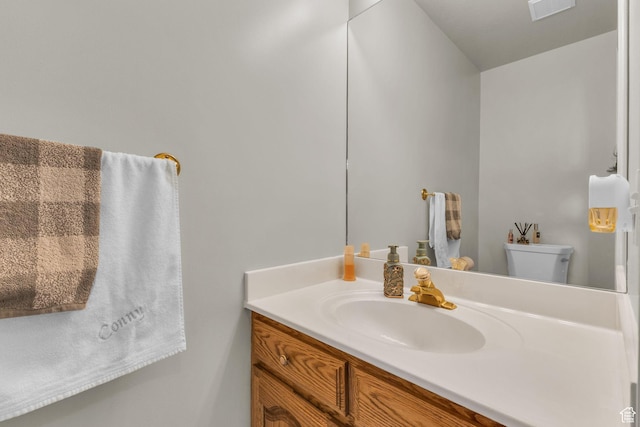 305 E 3700 N, North Ogden, UT 84414 - bathroom with toilet, vanity, and visible vents