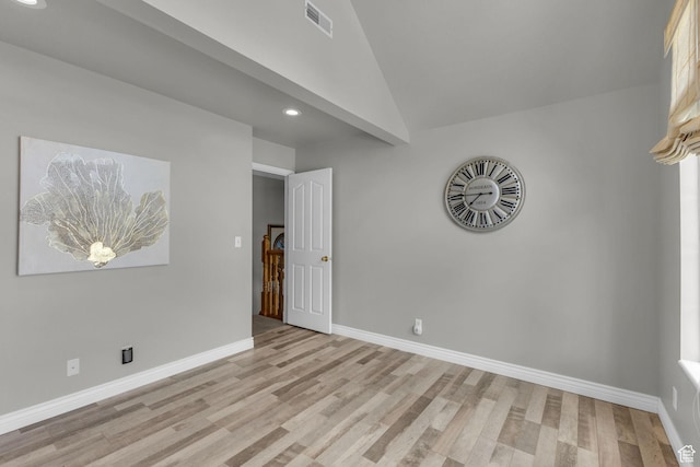 305 E 3700 N, North Ogden, UT 84414 - unfurnished room featuring baseboards, light wood-style flooring, visible vents, and recessed lighting
