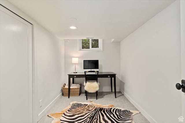 1904 E Yalecrest Ave S, Salt Lake City, UT 84108 - carpeted office space featuring baseboards and recessed lighting