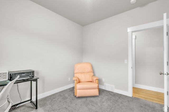 1153 E 2850 N, North Ogden, UT 84414 - living area with baseboards, carpet flooring, and visible vents