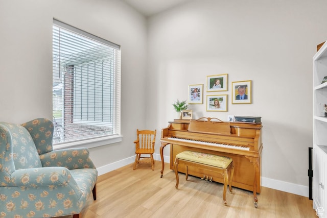 1153 E 2850 N, North Ogden, UT 84414 - sitting room featuring baseboards and wood finished floors