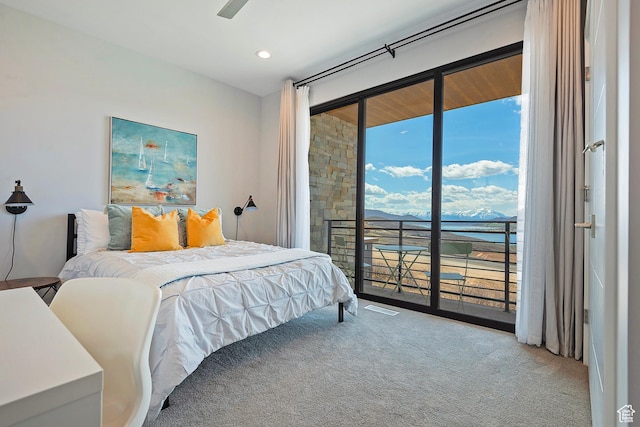 801 E Klaim Dr N, Hideout, UT 84036 - bedroom featuring carpet and access to outside