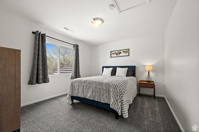 322 Flour Mill Dr, Kaysville, UT 84037 - carpeted bedroom with attic access, visible vents, and baseboards