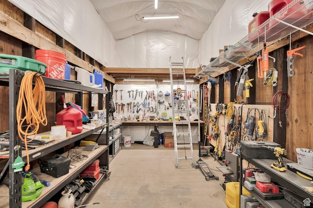 view of storage room