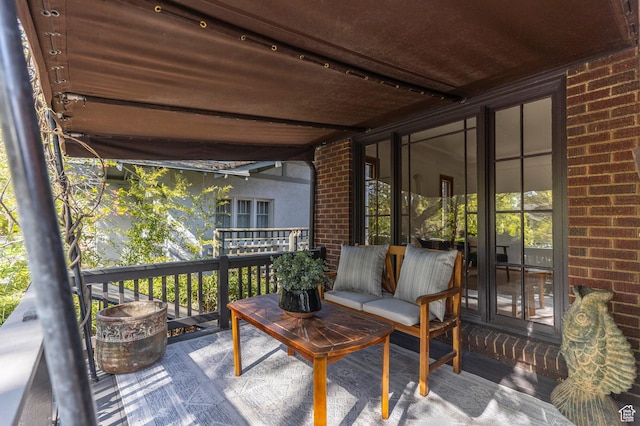 view of balcony