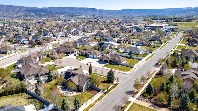 2520 S 260 E, Heber City, UT 84032 - drone / aerial view featuring a mountain view and a residential view