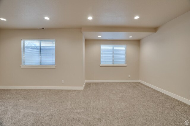 2520 S 260 E, Heber City, UT 84032 - unfurnished room with recessed lighting, baseboards, and light carpet