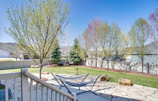 2520 S 260 E, Heber City, UT 84032 - view of patio / terrace featuring a fenced backyard and cooling unit