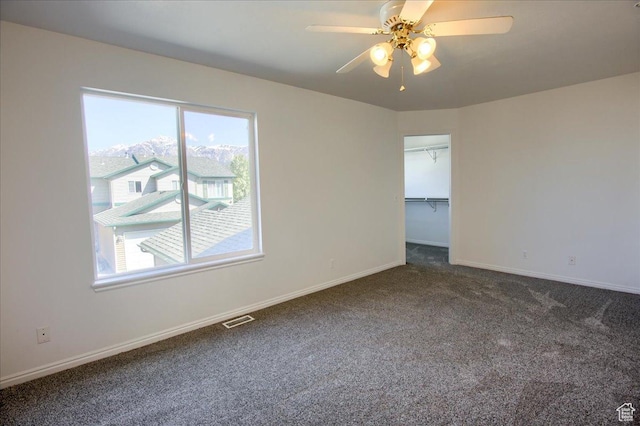 691 N Gramercy Ave, Ogden, UT 84404 - carpeted spare room featuring baseboards, a ceiling fan, and visible vents